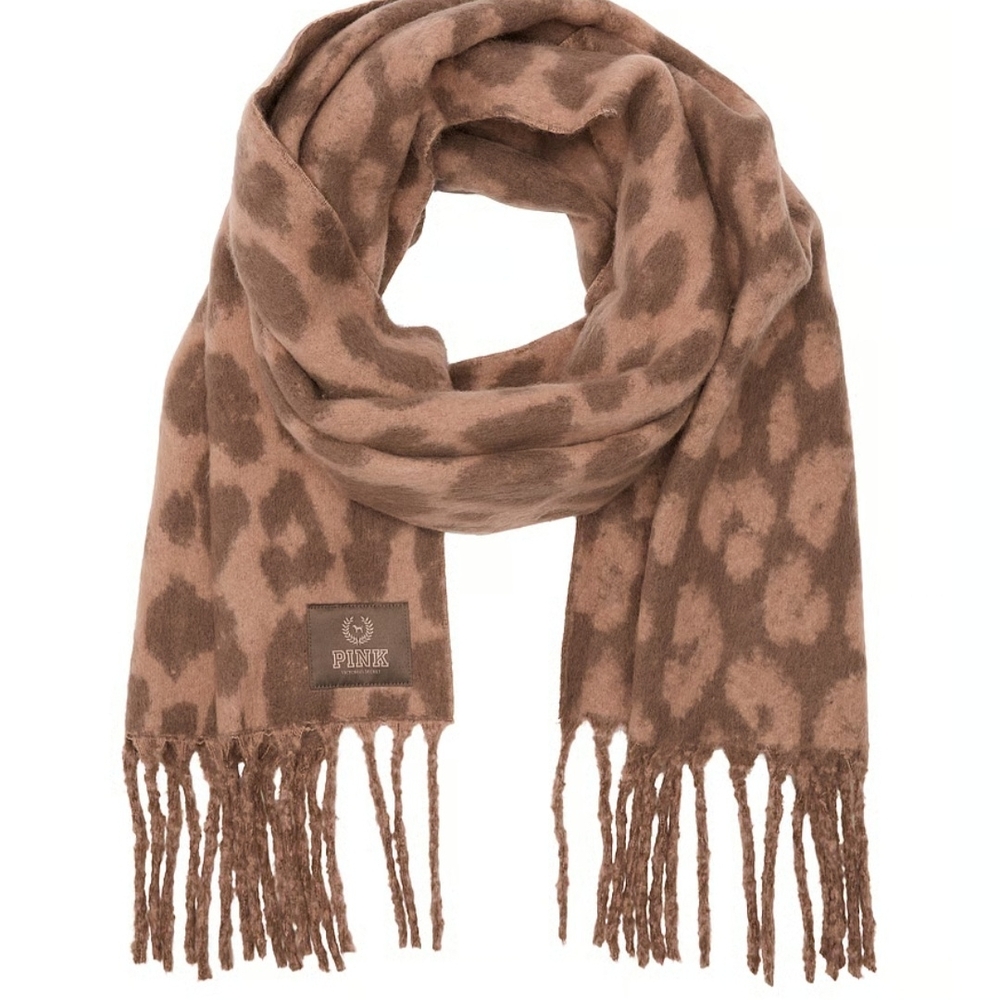 PINK Victoria's Secret Leopard Print Scarf